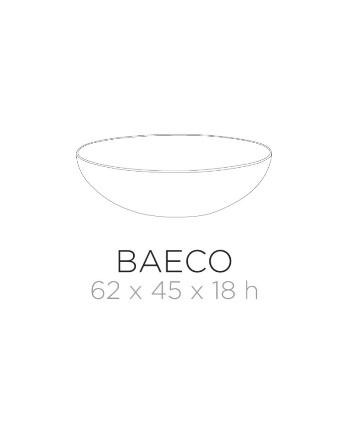Lavabo da appoggio bianco Ceramica Cielo Eco BAECO